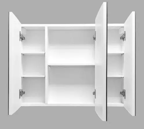 Шкаф-зеркало Comforty Лаура 75-3 белый 00003121083CF Шкаф-зеркало Comforty Лаура 75-3 белый 00003121083CF, 4