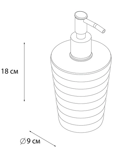 Дозатор для жидкого мыла Fixsen Glady FX-80-05