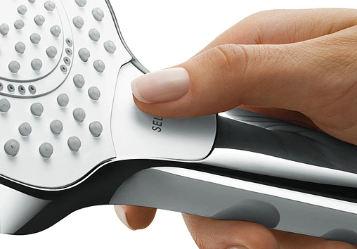 Лейка ручного душа Hansgrohe Croma Select E 110 Multi 3jet EcoSmart хром/белый 26811400