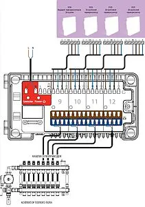 Модуль расширения к центру коммутации KL08NSB 4 зоны Salus NSB KL04NSB, 4