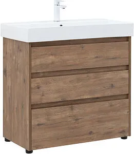 Тумба-умывальник напольная Aquanet Nova Lite 85 дуб рустикальный 00302477+ Тумба-умывальник напольная Aquanet Nova Lite 85 дуб рустикальный 00302477+, 1