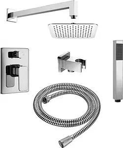 Душевая система со смесителем для душа Aquanet A1 хром 00188177 Душевая система со смесителем для душа Aquanet A1 хром 00188177, 1