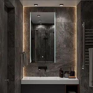 Зеркало с подсветкой Continent Modern Led 50x100 белый ЗЛП619 Зеркало с подсветкой Continent Modern Led 50x100 белый ЗЛП619, 5