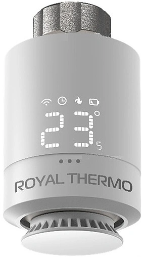 Головка термостатическая электронная Royal Thermo белый RTE 77.001