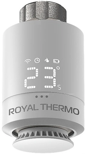 Головка термостатическая электронная Royal Thermo белый RTE 77.001 Головка термостатическая электронная Royal Thermo белый RTE 77.001