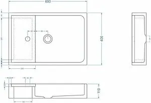 Раковина Uperwood UPD Piter черный матовый 291020319 Раковина Uperwood UPD Piter черный матовый 291020319, 2