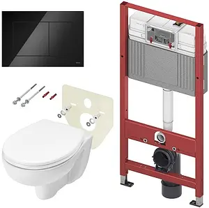 Комплект 6 в 1 TECE V04 K440403.WC1 с кнопкой TECEnow 9240403 черный глянцевый, 1