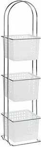 Этажерка трёхъярусная Grampus хром/белый GR-810-3, 1