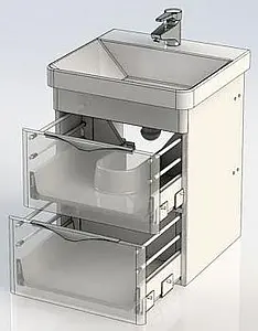 Тумба-умывальник Aquanet Орлеан 50 белый 00183080+00182310 Тумба-умывальник Aquanet Орлеан 50 белый 00183080+00182310, 4