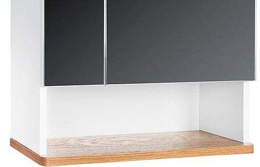 Шкаф-зеркало IDDIS Carlow 55 белый/дуб CAR5500i99