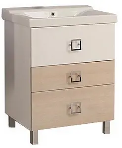 Тумба-умывальник напольная Aquaton Стамбул 65 M белый/сосна ларедо 1A1458K0ST590 Тумба-умывальник напольная Aquaton Стамбул 65 M белый/сосна ларедо 1A1458K0ST590, 1