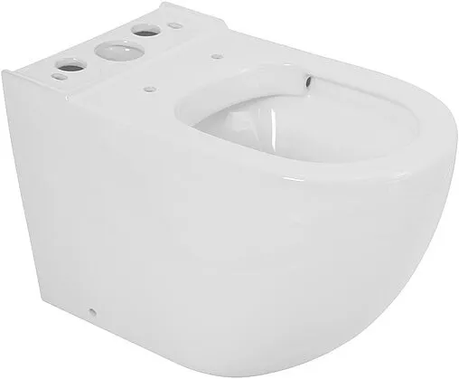 Унитаз-компакт безободковый Cezares Stylus белый CZR-152-CPR+CZR-151-T