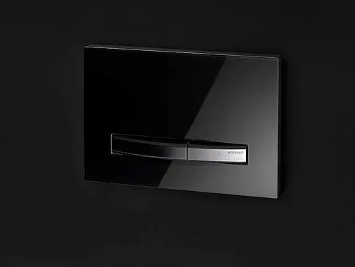 Клавиша смыва для унитаза Geberit Sigma 50 New 115.788.SD.2 кнопки/нерж. сталь, панель/зеркальное дымчатое cтекло