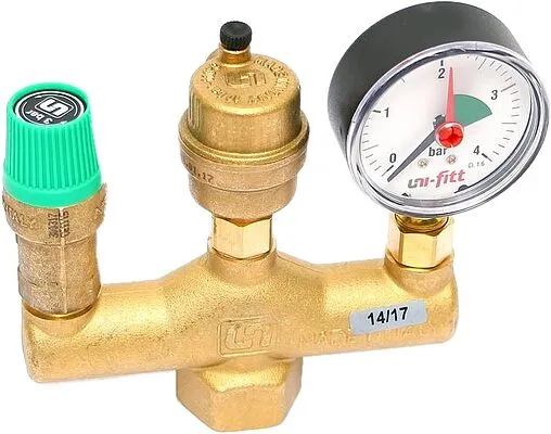 Группа безопасности котла до 50 кВт 1&quot; 3 бар Uni-Fitt 252G4530