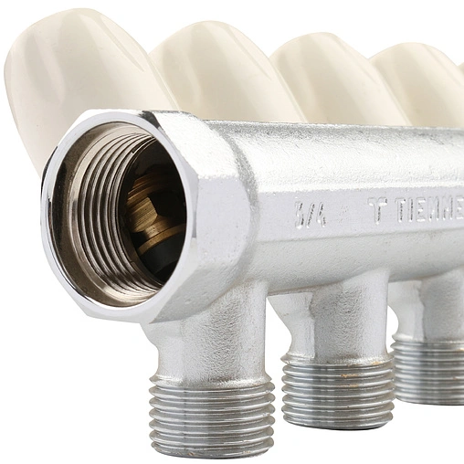Коллектор регулирующий проходной 5 отводов ¾&quot;в/н x ½&quot;к Tiemme MAXIMA 1860010