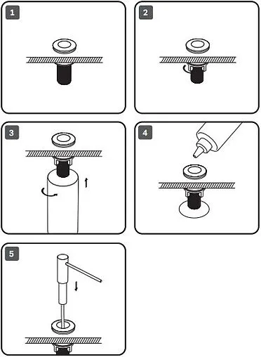 Дозатор для жидкого мыла Am.Pm Gem сатин A9037211