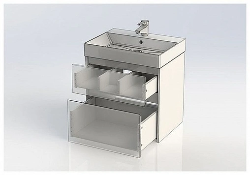 Тумба под умывальник Aquanet Бруклин 60 белый 00203958
