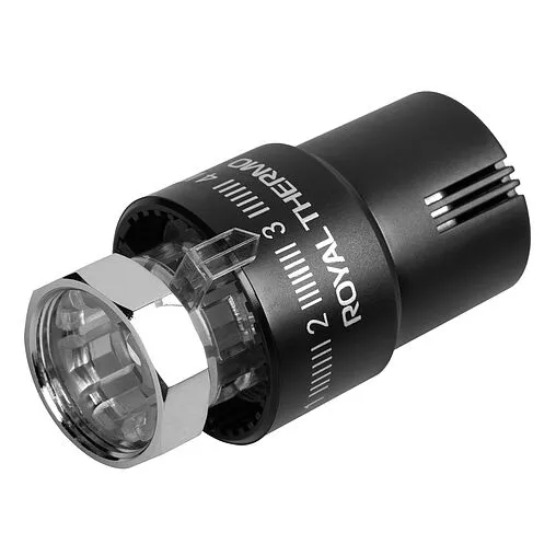 Головка термостатическая M30х1,5 Royal Thermo Design черный RTO 08.03 Головка термостатическая M30х1,5 Royal Thermo Design черный RTO 08.03