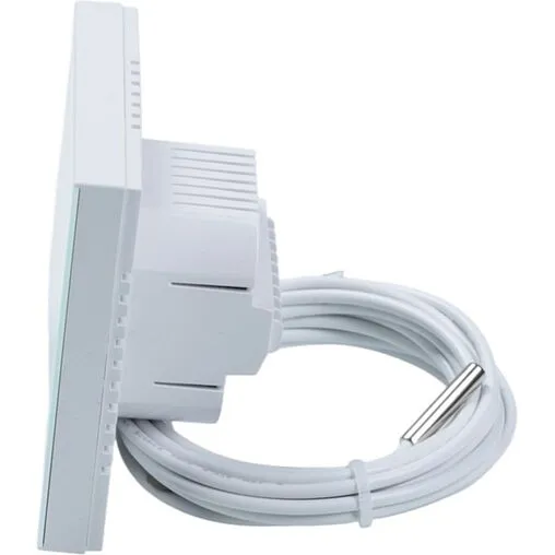 Проводной комнатный терморегулятор двухконтурный НО/НЗ 230В Valtec белый VT.AC634.1.0