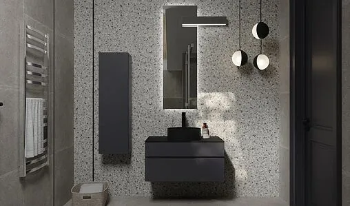 Тумба-умывальник подвесная Raval Decent 80 антрацит Dec.01.80/A/RL