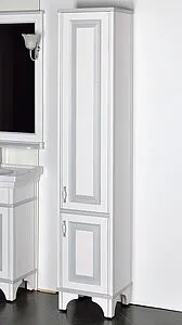 Шкаф-пенал напольный Aquanet Валенса белый/серебро 180041 Шкаф-пенал напольный Aquanet Валенса белый/серебро 180041, 3