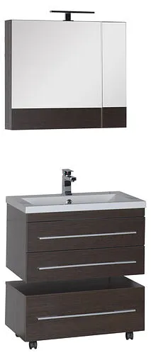 Шкаф-зеркало Aquanet Нота 75 L венге 00159109