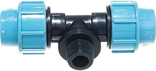 Тройник компрессионный переходной 25мм x ¾"н x 25мм Unipump 75982