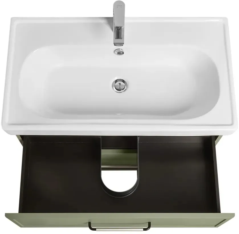 Тумба-умывальник подвесная Aquaton Нео-Классика 85 кипарис 1A2863K1NC5E0, 4