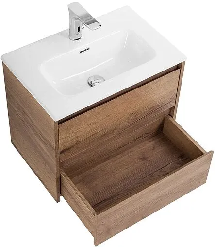Тумба-умывальник подвесная BelBagno KRAFT 50 Rovere Tabacco KRAFT-500-2C-SO-RT+BB500ETL