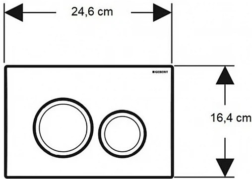 Клавиша смыва для унитаза Geberit Delta 20 115.127.11.1 альпийский белый
