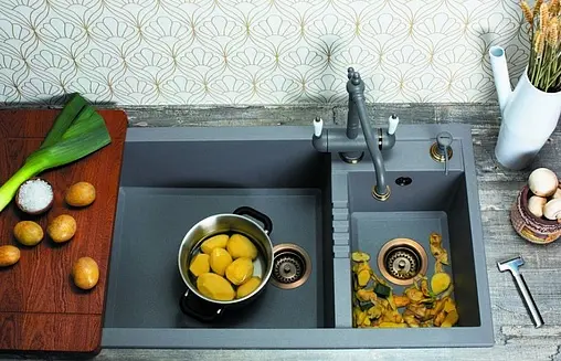 Мойка кухонная Omoikiri Tedori 86-2-LB-SA бежевый 4993934