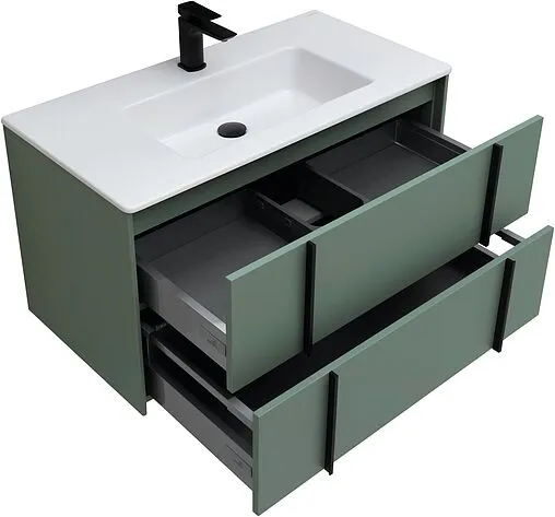 Тумба-умывальник подвесная Allen Brau Reality 90 олива 1.32006.CGM+