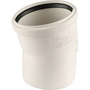 Отвод внутренний бесшумный D=110мм Угол 15° Rehau Raupiano Plus 11231321001, 1