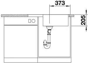 Мойка кухонная Blanco Lemis XL 6S-IF Compact 78 нержавеющая сталь 525111, 3