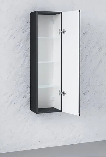 Шкаф-пенал подвесной Raval Decent 33 антрацит Dec.04.110/P/A/RL