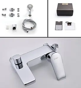 Смеситель для ванны D&K Rhein Lessing хром DA1323201 Смеситель для ванны D&K Rhein Lessing хром DA1323201, 3