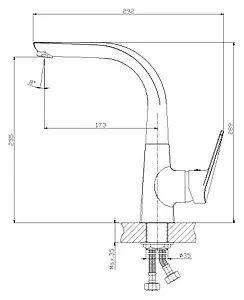 Смеситель для кухни Rossinka хром Z40-23U Смеситель для кухни Rossinka хром Z40-23U, 2