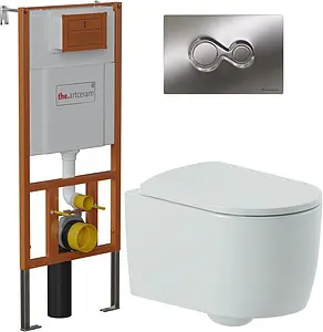 Комплект 5 в 1 ArtCeram Monet SET_Monet с кнопкой 701.000.71 хром глянцевый Комплект 5 в 1 ArtCeram Monet SET_Monet с кнопкой 701.000.71 хром глянцевый, 1