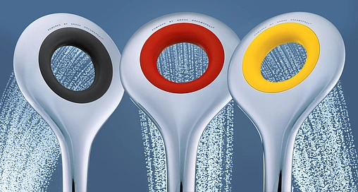 Лейка ручного душа Grohe Rainshower Icon хром/красный 27443000 Лейка ручного душа Grohe Rainshower Icon хром/красный 27443000