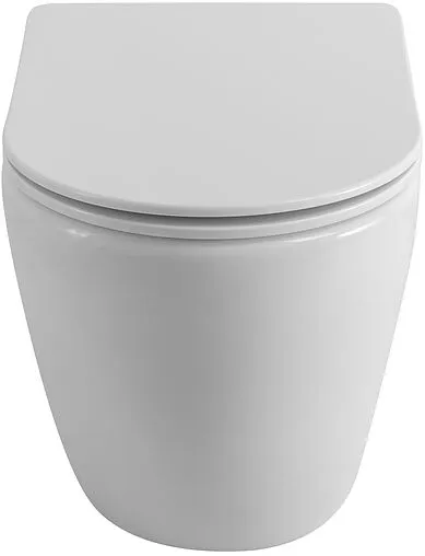 Унитаз приставной безободковый BelBagno Sfera-R белый BB2141CBR/SC Унитаз приставной безободковый BelBagno Sfera-R белый BB2141CBR/SC