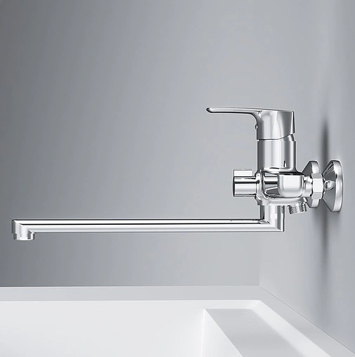 Смеситель для ванны с длинным изливом Am.Pm Gem хром F90A90000