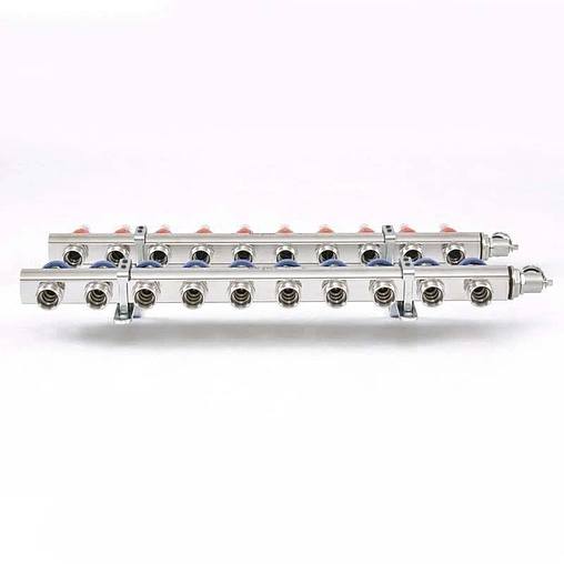 Группа коллекторная с расходомерами 10 отводов 1&quot;в/в x ¾&quot;ек Uni-fitt 440E4310