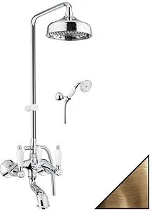 Душевая система со смесителем для ванны Fiore Coloniale бронза/белый 02ZZ0615 Душевая система со смесителем для ванны Fiore Coloniale бронза/белый 02ZZ0615, 1