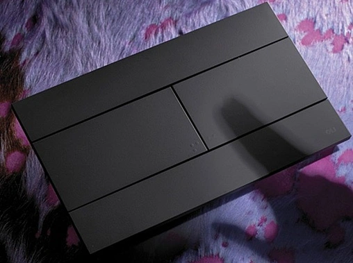 Клавиша смыва для унитаза OLI Slim Oliveira 659055 черный матовый