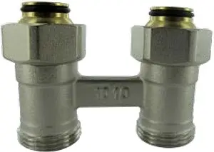 Узел нижнего подключения радиатора прямой ¾"ек x ¾"ек Comap 960206-AF Узел нижнего подключения радиатора прямой ¾"ек x ¾"ек Comap 960206-AF, 1