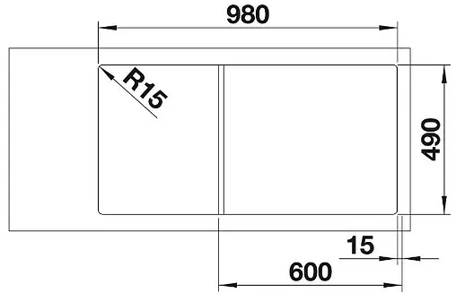 Мойка кухонная Blanco Axia III 6 S 100 (доска ясень) белый 523504
