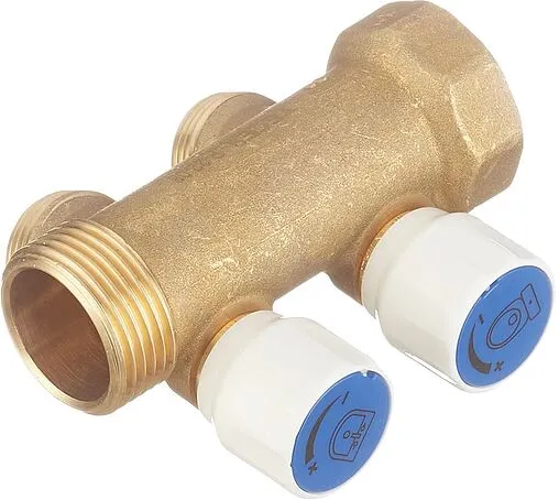 Коллектор регулирующий проходной 2 отвода ¾&quot;в/н x ¾&quot;ек TECE 8730010