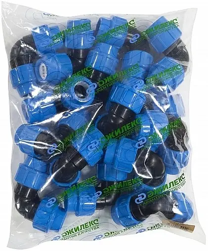 Уголок компрессионный соединительный 32мм x 32мм Джилекс 9303