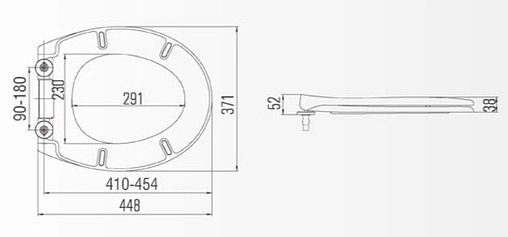 Крышка-сиденье для унитаза с микролифтом Am.Pm Bliss белый C557851WH
