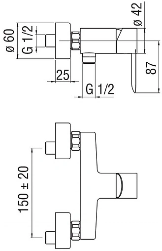 Смеситель для душа Nobili Sand хром SA99130CR